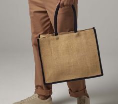 NATURAL STARCHED JUTE CLASSIC SHOPPER W470 21Z.WM.735