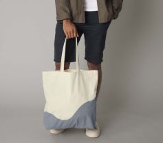 ORGANIC COTTON WAVE PRINT MAXI TOTE W235 21Z.WM.804