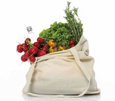 COTTON BAG WITH SIDEFOLD, LONG HANDLES XT95 21Z.PW.667
