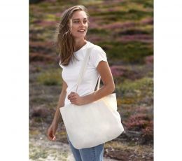 Organiczna szeroka torba na zakupy NEUTRAL® z długimi uszami