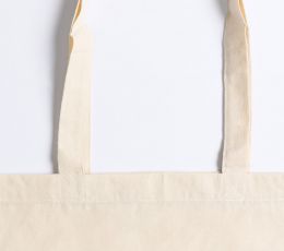 Bawełniana torba na zakupy PRINTWEAR®: dno, boki, długie uszy