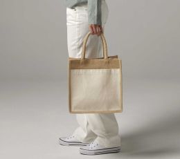 Torba z krochmalonej juty z kieszenią z bawełny WESTFORD MILL®