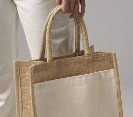 Torba z krochmalonej juty z kieszenią z bawełny WESTFORD MILL®
