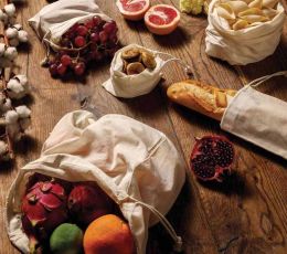 Organiczny bardzo mały woreczek bawełniany KIMOOD®