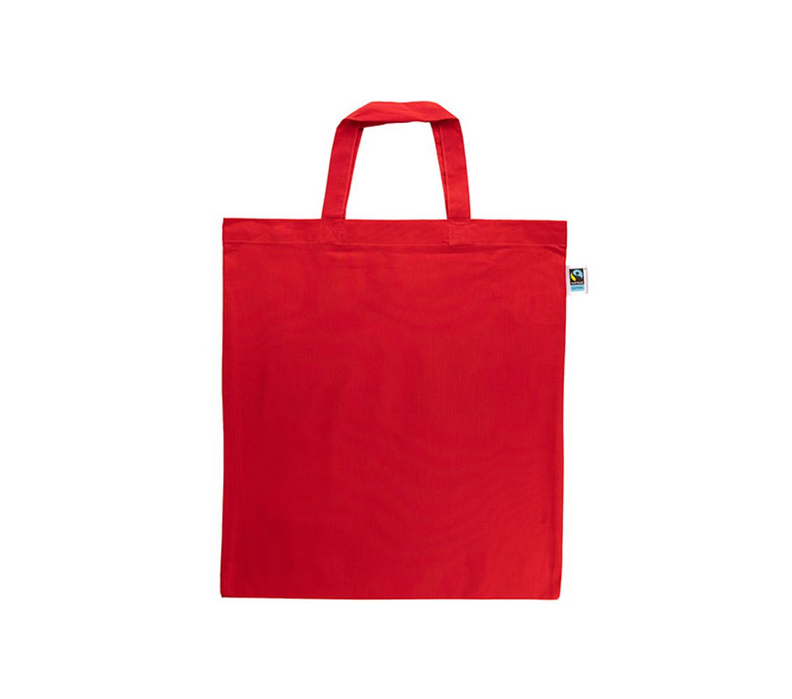 Organiczna torba na zakupy PRINTWEAR® z krótkimi uchwytami