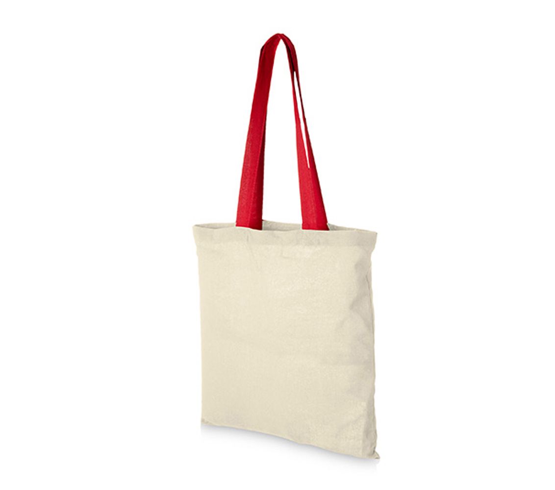 Bawełniana torba na zakupy PRINTWEAR®, kontrastowe uszy