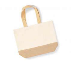 JUTE BASE CANVAS TOTE W451 21Z.WM.466