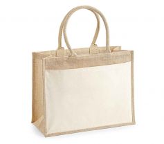 COTTON POCKET JUTE SHOPPER W427 21Z.WM.588