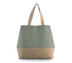 SAC SHOPPING EN TOILES DE COTON ET JUTE KI0235 21Z.KI.749