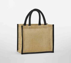 NATURAL STARCHED JUTE MIDI TOTE W473 21Z.WM.736