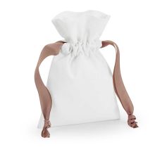 COTTON GIFT BAG WITH RIBBON DRAWSTRING W121 S 21W.WM.800