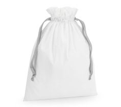 COTTON GIFT BAG WITH RIBBON DRAWSTRING W121 L 21W.WM.802