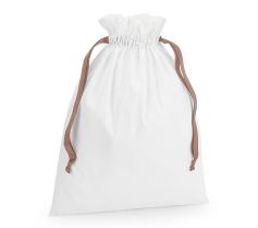 COTTON GIFT BAG WITH RIBBON DRAWSTRING W121 L 21W.WM.802