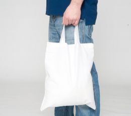 Bawełniana torba na zakupy PRINTWEAR® Premium, krótkie uszy