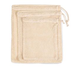 Mały woreczek bawełniany z siatką KIMOOD®